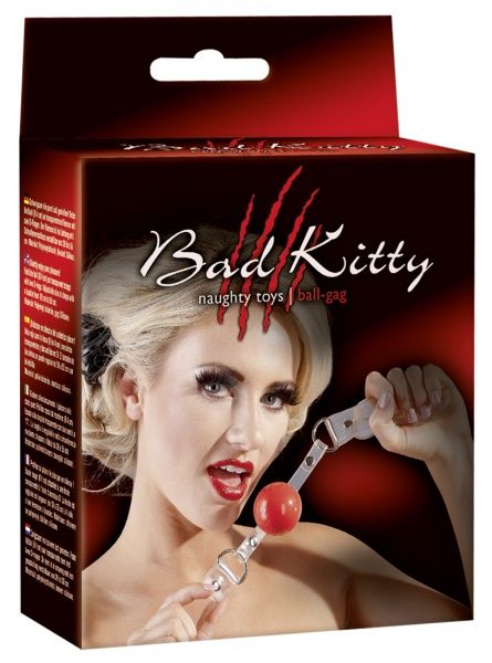 Hovedbilde Bad Kitty - Ball Gag - Rød
