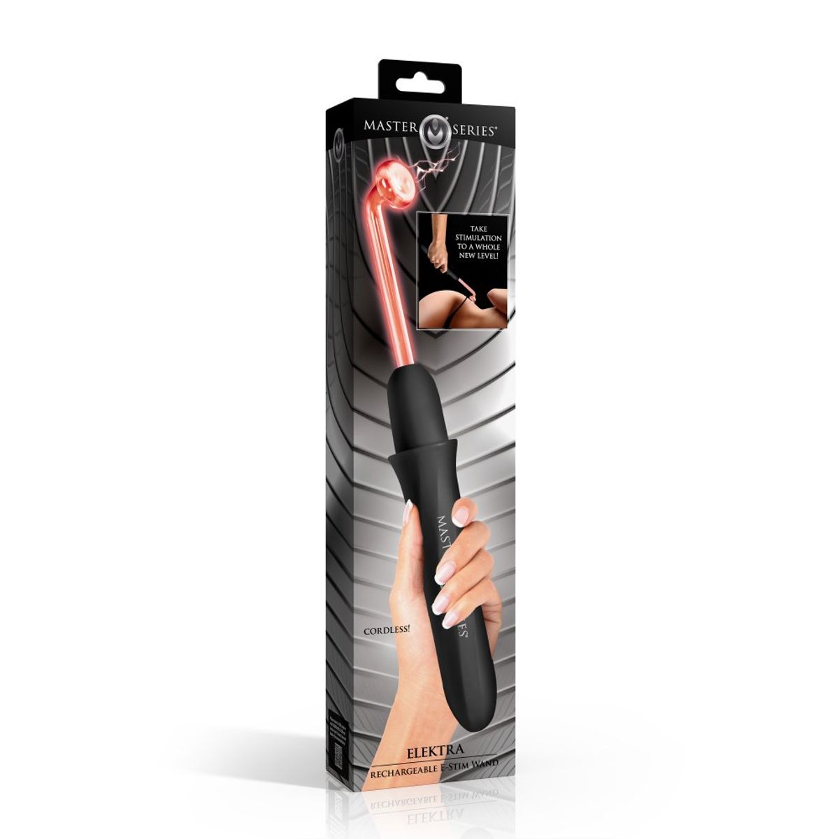Master Series - Elektra Rechargeable E-Stim Wand - Black