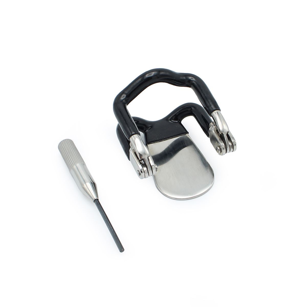 Kiotos - Steel Jaw Lock With Black Elastic Coating